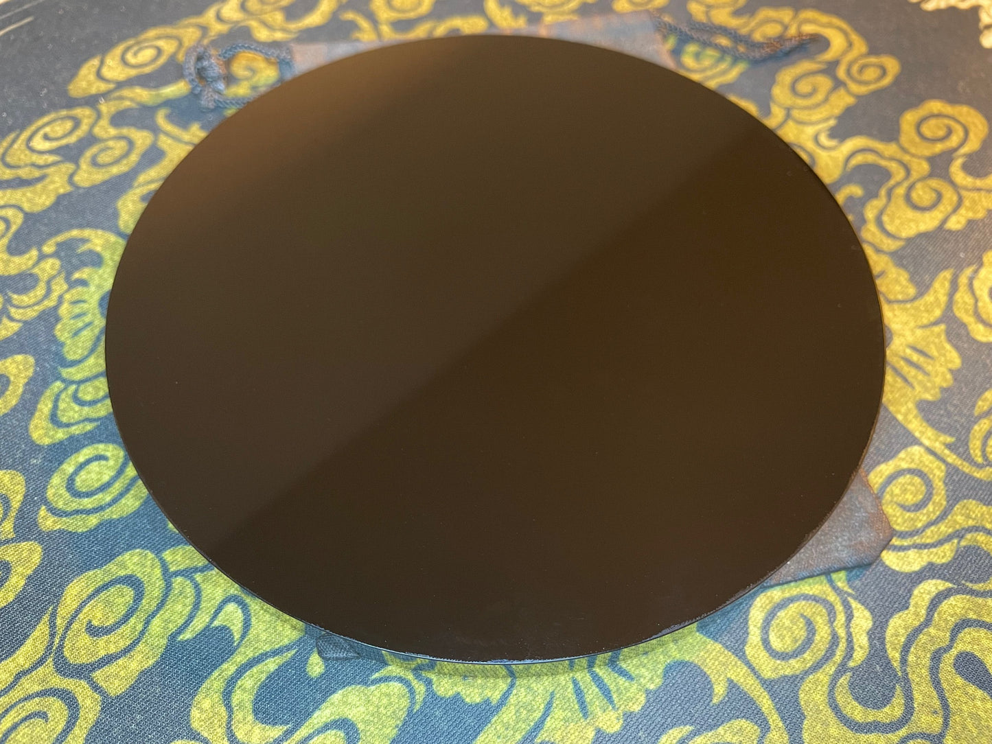 Obsidian Scrying Mirror Natural Black Highly Polished Reflective Circle Round Divination Crystal Volcanic Glass Satanic Wiccan Pagan Gift