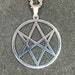 Unicursal Hexagram Thelema Symbol Stainless Steel Talisman Amulet Pendant Necklace Satanic Wiccan Druid Pagan Occult Jewelry - Silver Color