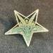 Baphomet Inverted Upside Down Pentagram Lapel Pin Goat Head Stainless Steel Church of Satan Wiccan Satanic Gothic Pagan Occult Gift - Gold