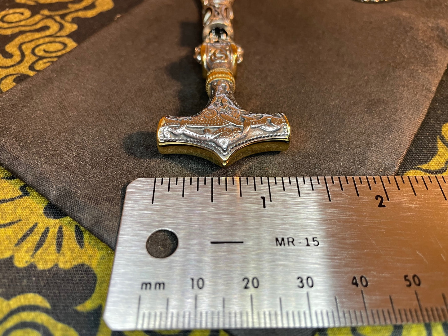 Norse Viking Thor's Hammer Mjolnir Loki Rune Celtic Knot Steel Necklace Amulet Talisman Satanic Wiccan Occult Jewelry Gift -  Silver & Gold