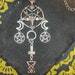 Sigil of Baphomet Lucifer Inverted Pentagram Pentacle Crescent Wiccan Moon Goat Snake Upside Down Cross Necklace Satanic Occult Jewelry Gift